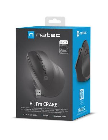 Mysz komputerowa Natec Crake 2 czarny 2400dpi