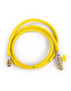Wąż serwisowy z zaworem odcinającym REFCO CA-CL-60-Y (150 cm / 1/4" x 1/4")