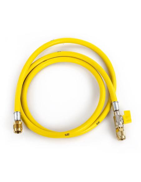 Wąż serwisowy z zaworem odcinającym REFCO CA-CL-60-Y (150 cm / 1/4" x 1/4")