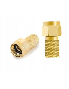 Wtyk typu F Big Nut 6,8/22mm Spacetronik - 1 szt.