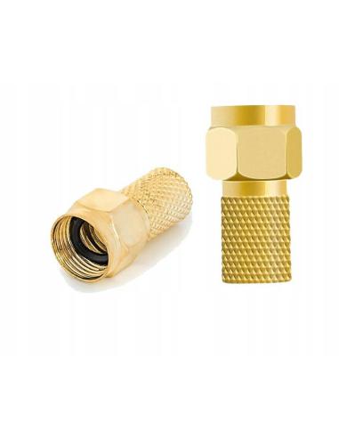 Wtyk typu F Big Nut 6,8/22mm Spacetronik - 1 szt.