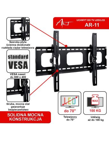 Uchwyt TV ścienny LED/LCD ART 42-100"