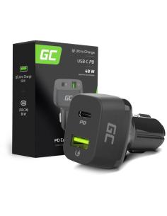ŁADOWARKA SAMOCHODOWA Green Cell 48W 1x USB-C 1x USB-A Power Delivery 30W Quick Charge 3.0 CAD33