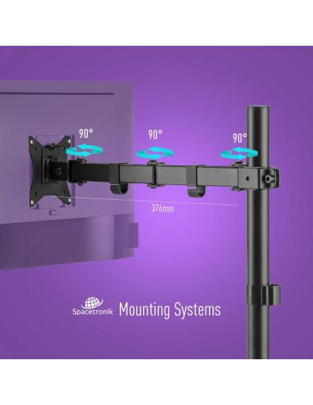 Uchwyt biurkowy przegubowy na 1 monitor Spacetronik SPA-112