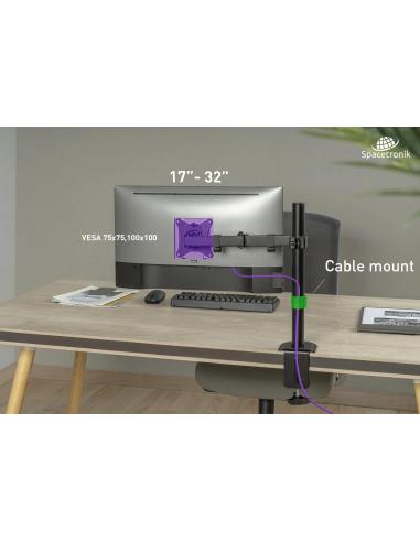 Uchwyt biurkowy przegubowy na 1 monitor Spacetronik SPA-112