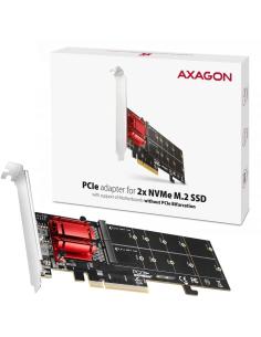 Adapter Axagon PCEM2-ND PCIe 2x NVME M.2