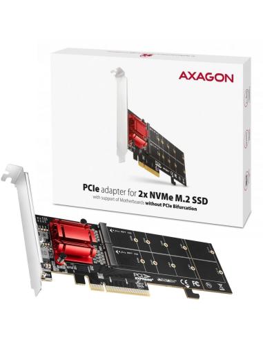 Adapter Axagon PCEM2-ND PCIe 2x NVME M.2