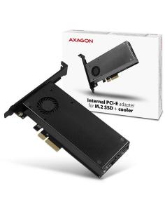 Adapter Axagon PCEM2-DC PCI-E x4 na M.2 NVMe z chłodzeniem