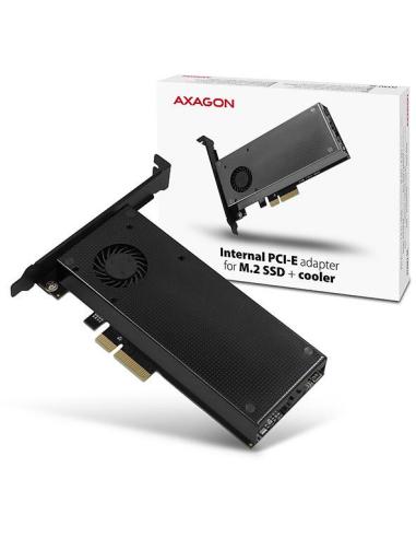 Adapter Axagon PCEM2-DC PCI-E x4 na M.2 NVMe z chłodzeniem