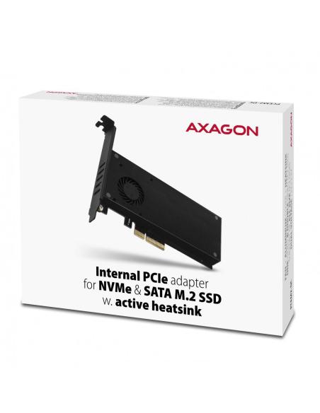 Adapter Axagon PCEM2-DC PCI-E x4 na M.2 NVMe z chłodzeniem