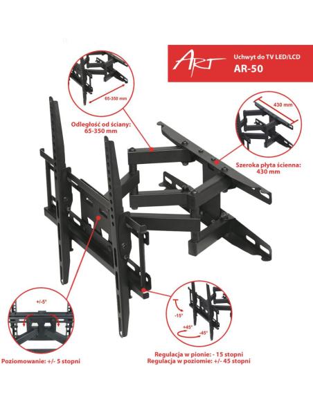 Uchwyt TV ścienny LED/LCD ART 23-60
