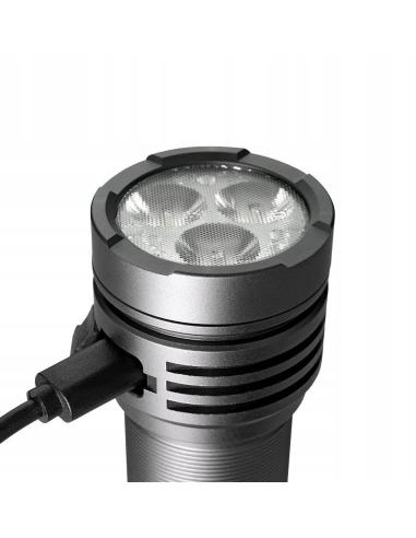 Latarka ręczna 3x Osram P9 10W LED everActive FL-3300R Luminator 3300 lumenów IPX4