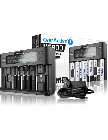 Ładowarka do akumulatorków cylindrycznych Li-ion oraz Ni-MH everActive UC-800