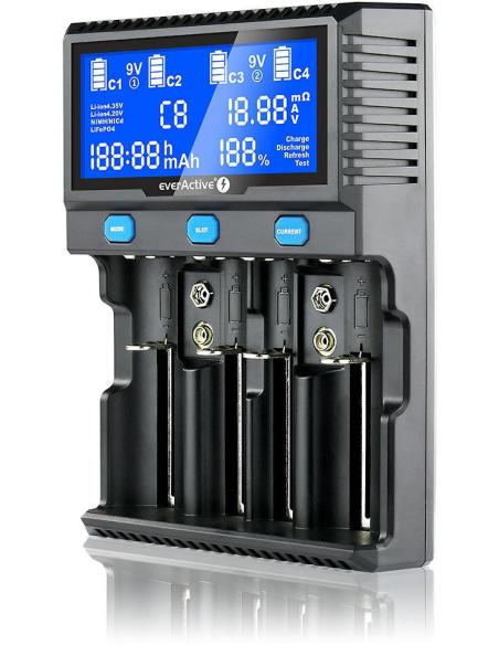 Ładowarka do akumulatorków cylindrycznych Li-ion oraz Ni-MH everActive UC-4200