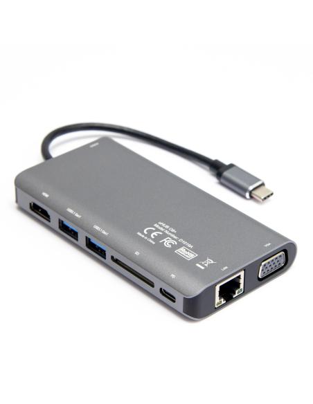 Hub USB-C Unitek D1019B 3.1 8w1 z Power Delivery 100W