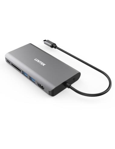 Hub USB-C Unitek D1019B 3.1 8w1 z Power Delivery 100W
