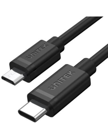 Unitek Y-C473BK przewód USB Typ-C do microUSB 1M