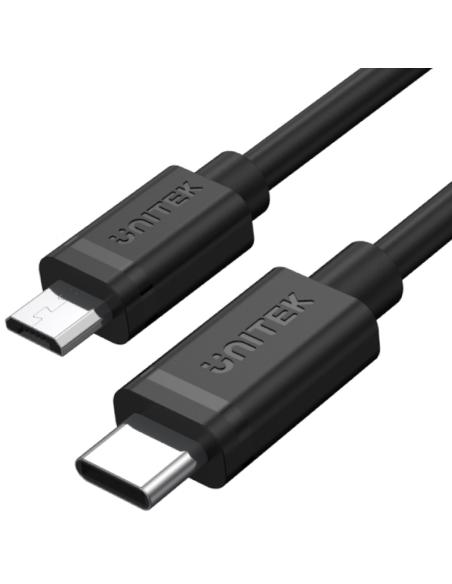 Unitek Y-C473BK przewód USB Typ-C do microUSB 1M