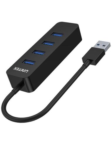Hub USB Unitek H1117A, 4 porty, USB-C, USB 3.1, aktywny, 10W