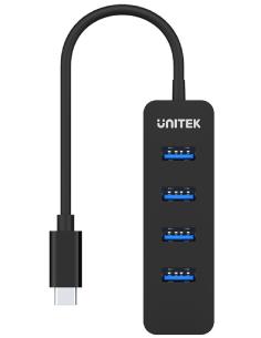Unitek H1117B Hub USB-C, 4 porty USB 3.1, aktywny, 10 W
