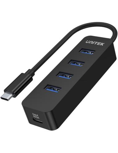Unitek H1117B Hub USB-C, 4 porty USB 3.1, aktywny, 10 W