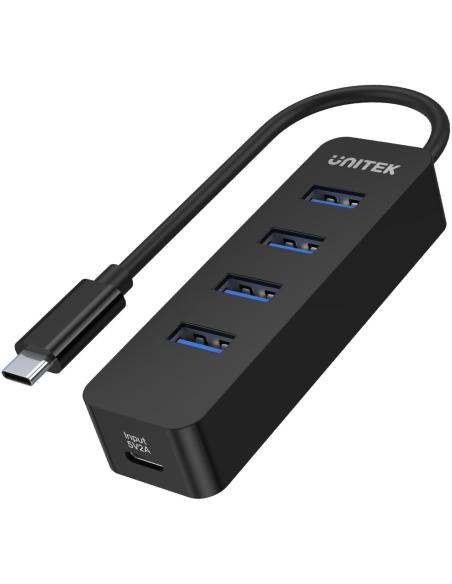 Unitek H1117B Hub USB-C, 4 porty USB 3.1, aktywny, 10 W