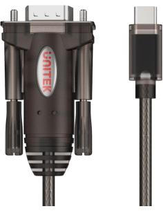 Adapter Unitek Y-1105K USB-C 1x RS-232 2