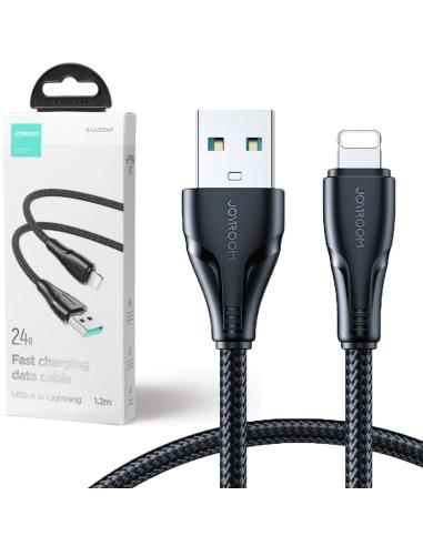 Kabel USB-A / Lightning Joyroom S-UL012A11 120cm 2.4A w oplocie czarny