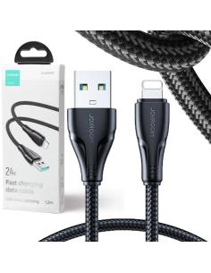 Kabel USB-A / Lightning Joyroom S-UL012A11 120cm 2.4A w oplocie czarny 2