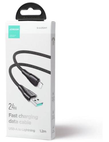 Kabel USB-A / Lightning Joyroom S-UL012A11 120cm 2.4A w oplocie czarny