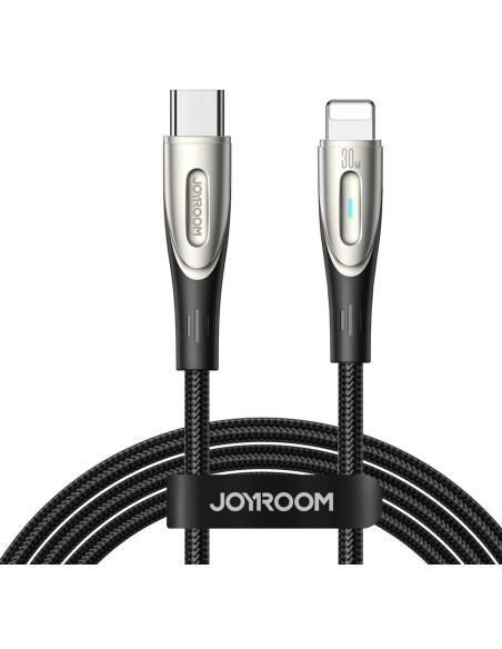 Kabel USB-C / Lightning Joyroom Star-Light Series SA27-CL3 120cm 30W w oplocie czarny