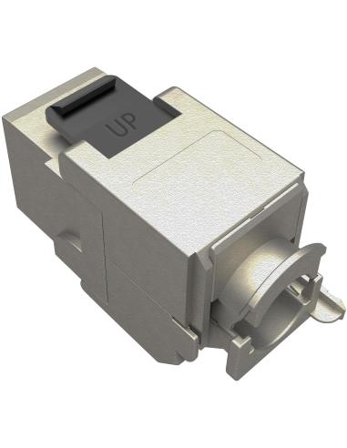 Moduł Keystone samozaciskowy Solarix Cat.6A STP RJ45 SXKJ-10G-STP-BK-SA