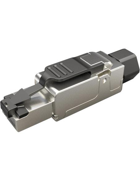 WTYK MODULARNY KONEKTOR PRZEMYSŁOWY SAMOZACISKOWY SOLARIX RJ45 CAT.6A STP 8P8C 1szt