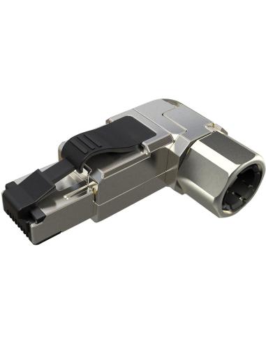 WTYK MODULARNY KONEKTOR PRZEMYSŁOWY SAMOZACISKOWY SOLARIX RJ45 CAT.6A STP 8P8C 1szt