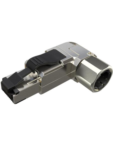 WTYK MODULARNY KONEKTOR PRZEMYSŁOWY SAMOZACISKOWY SOLARIX RJ45 CAT.6A STP 8P8C 1szt