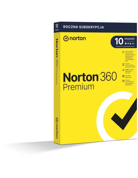 Norton 360 Premium BOX PL 10-urządzeń, 12-miesięcy