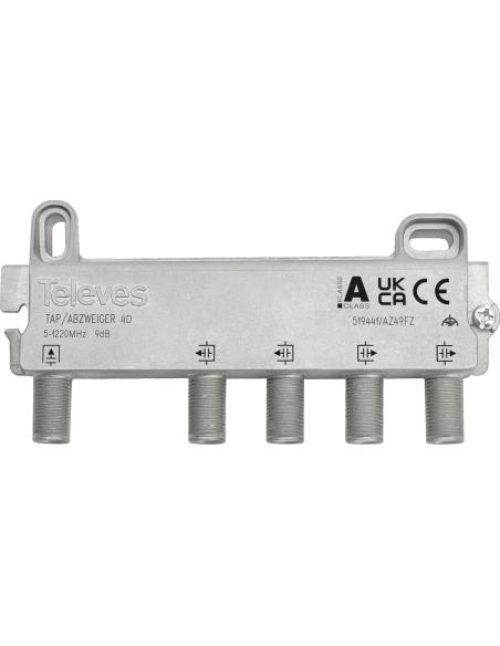 Odgałęźnik końcowy F 4D Televes 5...1220MHz 9dB ref. 519441
