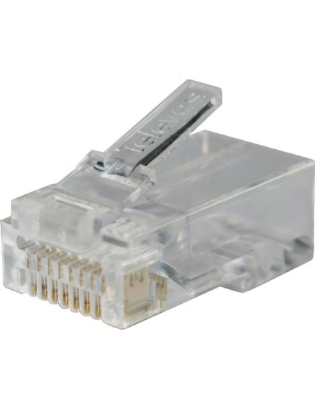 Złącze RJ45 męskie pass through UTP Kat 6 ref. 209906