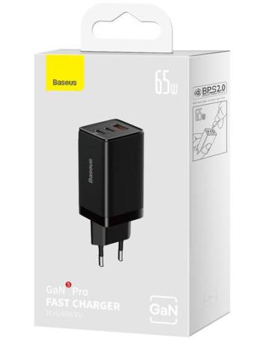 Ładowarka sieciowa Baseus GaN 5 Pro CCGP120201 65W USB-A 2x USB-C PD 3.0 QC 4.0