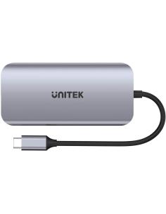 Unitek D1122A01 Aktywny hub USB-C 5Gbps, 2x HDMI 4K, czytnik kart, RJ-45, PD 100W 2