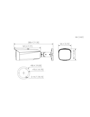 Kamera IP TIOC 3.0 DAHUA IPC-HFW3549T1-ZAS-PV-27135-S5