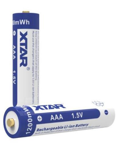 Akumulatorki R03 / AAA 1,5V Xtar 750mAh (box 4 szt.) z zabezpieczeniem