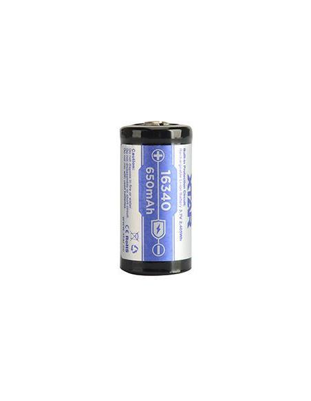 Akumulatorek 16340 / R-CR123 3,7V Xtar 650mAh (1 szt.) z zabezpieczeniem