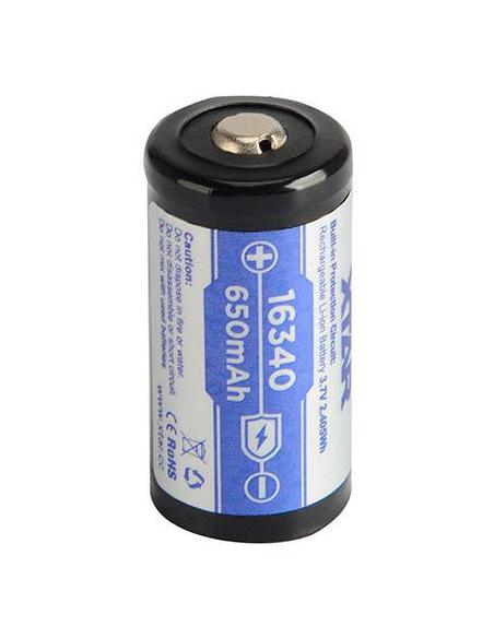 Akumulatorek 16340 / R-CR123 3,7V Xtar 650mAh (1 szt.) z zabezpieczeniem