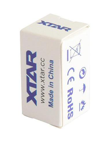 Akumulatorek 16340 / R-CR123 3,7V Xtar 650mAh (1 szt.) z zabezpieczeniem