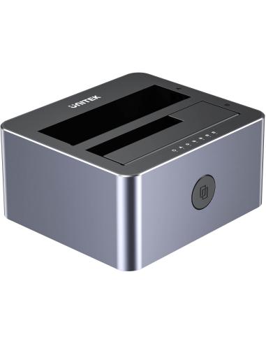 Unitek Y-3027GY01-EU Stacja klonująca dyski 2 x SATA 2,5"/3,5" USB-C 10Gbps