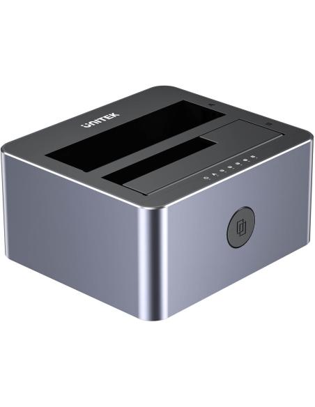 Unitek Y-3027GY01-EU Stacja klonująca dyski 2 x SATA 2,5"/3,5" USB-C 10Gbps