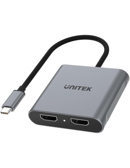 Adapter Unitek USB-C na 2x HDMI 4K MST