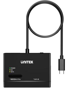 S1232A01-EU Unitek Mostek USB-C na dyski SATA i M.2 MVMe 2