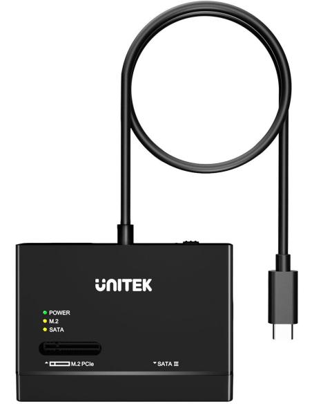 S1232A01-EU Unitek Mostek USB-C na dyski SATA i M.2 MVMe